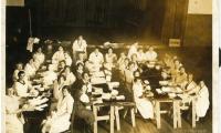 Photo of Jewish Women Making Bandages for War Effort