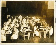 Photo of Jewish Women Making Bandages for War Effort