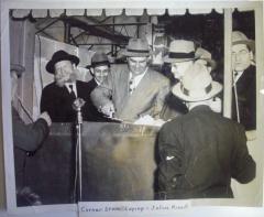 Picture of Rabbi Eliezer Silver Participating in a Cornerstone Laying Ceremony in Harrisburg PA