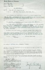 Affidavit for U.S. Citizenship Application - written for Gertrud Suse Khan