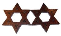 20th Century Carved Wooden Stars of David (Cincinnati, OH)