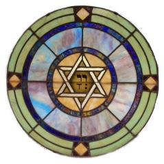 20th Century Stained Glass Window from The House of Israel Congregation (Ashland, KY)