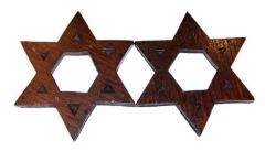 20th Century Carved Wooden Stars of David (Cincinnati, OH)