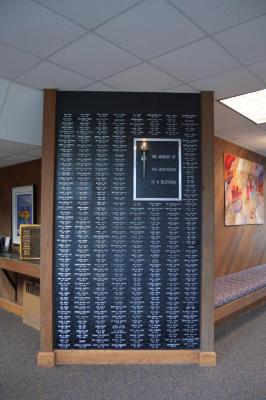 Temple Sholom Memorial Board Photographs