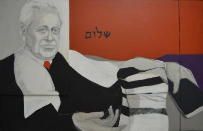 Temple Sholom Painting of Rabbi Stanely R. Brav