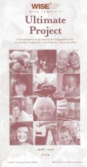 "Wise up, Wise Temple's Ultimate Project" Pamphlet Created by Isaac M. Wise emple (Cincinnati, OH)