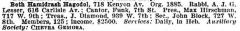 Bio of Congregation Beth Hamedruth Hagodol (Cincinnati, Ohio) from the American Jewish Year Book 1907 – 1908, 5668