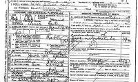 Death Certificate for Rabbi Bezalel Epstein (Cincinnati, Ohio) - 1938