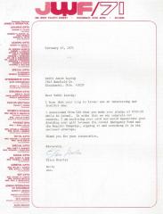Cincinnati Jewish Welfare Fund (Cincinnati, OH) - Letter re: Splitting Pledge Fee between two Campaigns, 1971