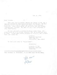 Cincinnati Hebrew Day School (Cincinnati, OH) - Letter of Solicitation re: Pesach Fundraising Project, 1992
