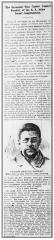 Article Regarding Death of Cantor Samuel Baudat of Adath Israel Congregation (Cincinnati, Ohio) in 1897