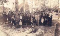 Photograph of Groundbreaking Ceremony for Beth Israel Synagogue, 1930 (Hamilton, Ohio) 