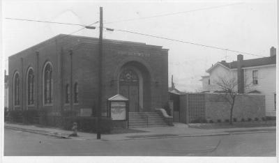 Photograph of Exterior of Beth Israel Synagogue, 1961 (Hamilton, Ohio)