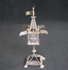 19th Century Sterling Silver Spice Box