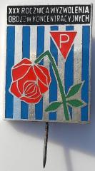 Commemorative Pin Issued by the PZBWP, the Polski Zwiazek Bylych Wiezniow Politycznych – the Polish Association of Former Political Prisoners