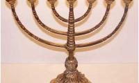 Early 20th Century German 7-Branch Menorah
