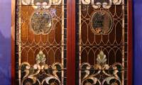Stained Glass Transom Windows from Sherith Israel Cemetery Chapel (Cincinnati, Ohio)