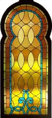 Stained Glass Window from the Virginia Street Temple, Charleston, WV