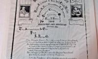 Gemilas Chesed Society, Hebrew Free Loan Society of Cincinnati Donation Certificate