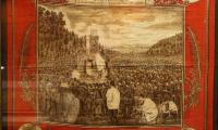 1870 Wall hanging Commemorating a Yom Kippur Service 