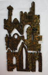 Wooden Jerusalem Art from the Personal Collection of Milton Orchin