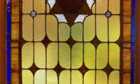 Leaded Stained Glass Window from Beth Israel Congregation, Philadelphia, PA