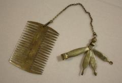 1845 Mortuary Comb &amp; Nail Cleaning Tools