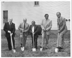 Photo from the Groundbreaking Ceremony of the Arthur Beerman Center, 1973