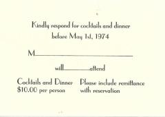 Invitation for Dedication ceremonies for Arthur Beerman Center at Miami University Hillel, May 19, 1974