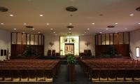 Interior photographs of Congregation Anshei Sfard&#039;s (Louisville, KY) Sanctuary at the Dutchman&#039;s Lane Location