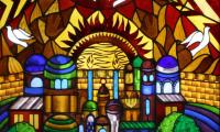 Congregation Anshei Sfard's (Louisville, KY) Stained Glass Windows at of the Dutchman's Lane Location