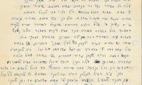 Handwritten letter by Rabbi Eliezer Silver
