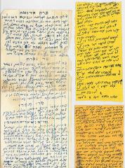 Handwritten letter by Rabbi Eliezer Silver