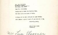 Letter from Kneseth Israel to Mrs, Ben Berkowitz concerning funds needed, December 18, 1966