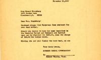 Letter from Kneseth Israel to Edward Doernberg concerning a perpetual care contract for his mother, November 21, 1967