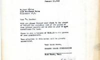 Letter from Leon Levine concerning perpetual care funds, January 13, 1965