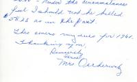 Letter from Mrs. Israel Oscherwitz to Kneseth Israel concerning dues, August 27, 1961