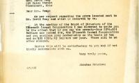 Letter from Kneseth Israel to David Sway concerning a gravesite, May 19, 1942