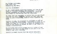 Letter from Kneseth Israel to Nathan Moschinsky concerning dues, April 27, 1964