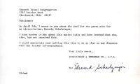 Letter from Schulzinger to Kneseth Israel concerning a grave site, June 6, 1973