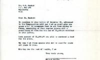 Letter from Kneseth Israel to M.S. Muskat concerning the purchase of cemetery lots, January 16, 1963