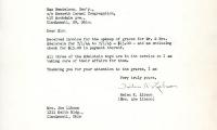 Letter from Helen Libson to Kneseth Israel grave upkeep, September 13, 1944