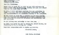 Letter from Kneseth Israel to Nathan Moschinsky concerning dues, July 25, 1964