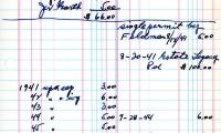Ben Hellman's cemetery account statement from Kneseth Israel beginning with November 16, 1940