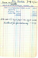 Dora Meckler's cemetery account statement from Kneseth Israel, beginning August 15, 1962
