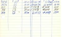 Morris Jaffe's cemetery account statement from Kneseth Israel, beginning in 1975