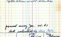 William Jaffe's cemetery account statement from Kneseth, beginning January 2, 1956