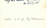 William Jaffe's cemetery account statement from Kneseth Israel, beginning June 19, 1967