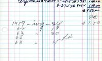 Morris Hellman's cemetery account statement from Kneseth Israel beginning in 1957