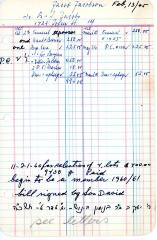 Jacob Jacobson's cemetery account statement from Kneseth Israel beginning February 23, 1965